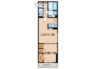 エクセリア赤塚の物件間取画像